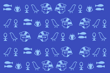 ヒエログリフ模様の素材