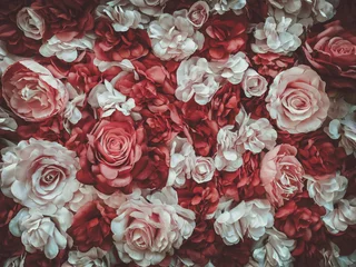 schöner künstlicher Blumenhintergrund, Vintage-Stil  © joeycheung