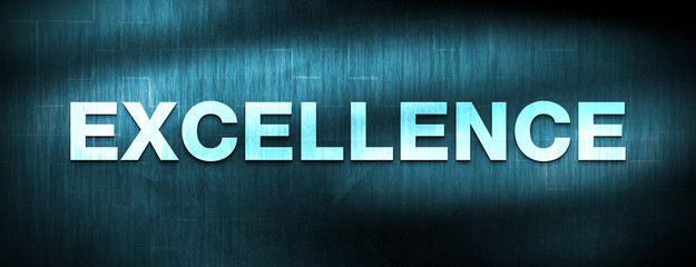 Excellence abstract blue banner background