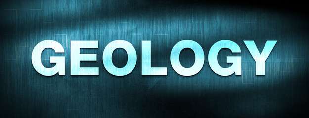 Geology abstract blue banner background