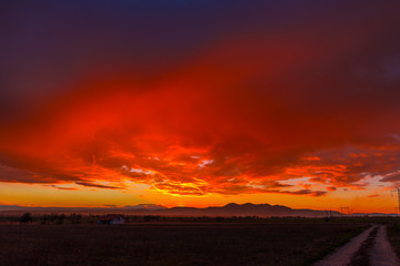 Red sky