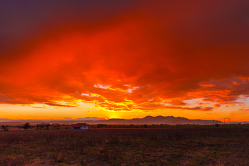 Red sky