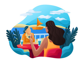 Trip to World. Vacation.  Tourism. Travel banner. Journey. Travelling illustration. Modern flat design. 