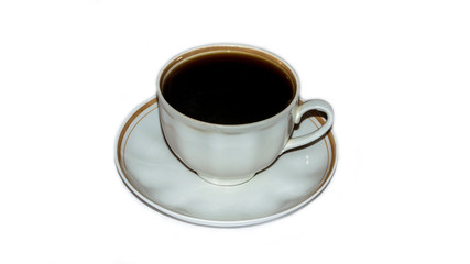 cup and saucer with coffee