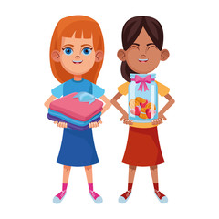 young kids avatar carton character