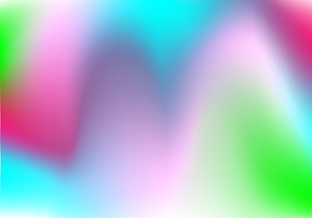 Vector blurred holographic background