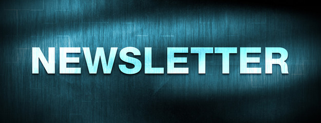 Newsletter abstract blue banner background