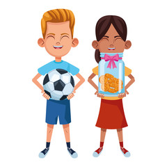 young kids avatar carton character