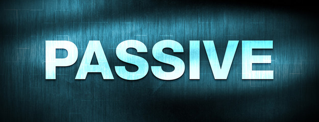 Passive abstract blue banner background