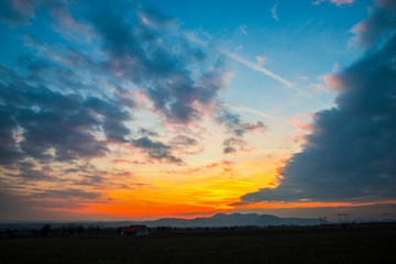 Fototapeta premium sunset in the sky