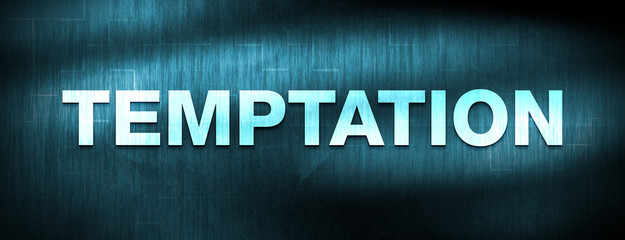 Temptation abstract blue banner background