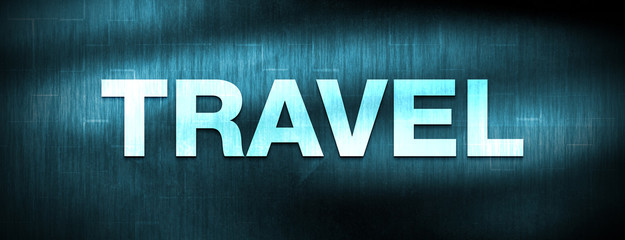 Travel abstract blue banner background
