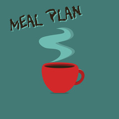 Conceptual hand writing showing Meal Plan. Business photo showcasing arrangement scheme of what are going to eat next week month.