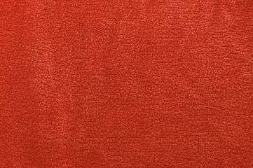 red velor material