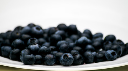 Plate of Blueberries
