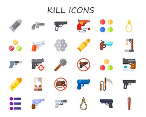kill icon set