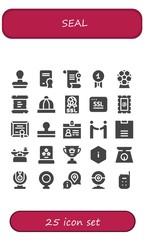 seal icon set