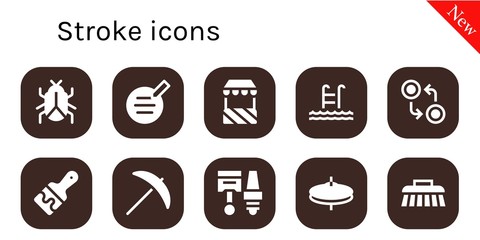 stroke icon set