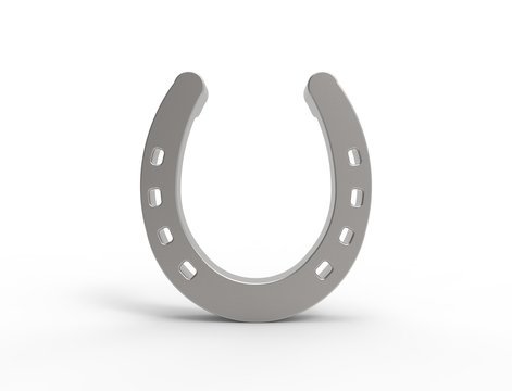 recommend clip art: 3D rendering of a horseshoe isolated in studio background
