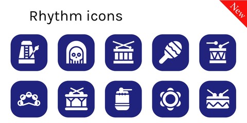 rhythm icon set