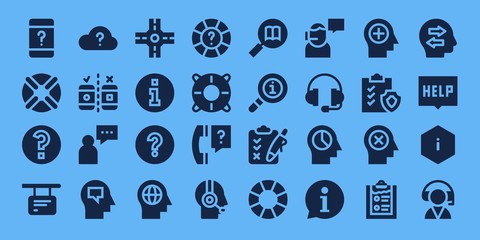 question icon set