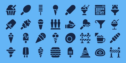 cone icon set