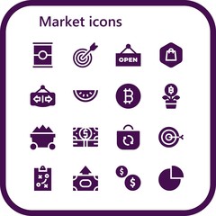 market icon set