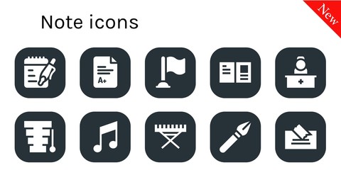 note icon set