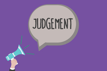 Handwriting text Judgement. Concept meaning ability make considered decisions come to sensible conclusions.