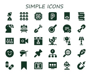 simple icon set