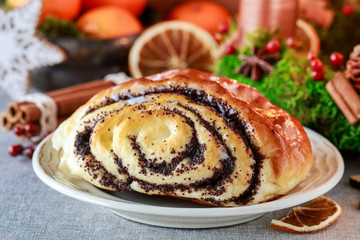 Christmas swedish poppy bun.