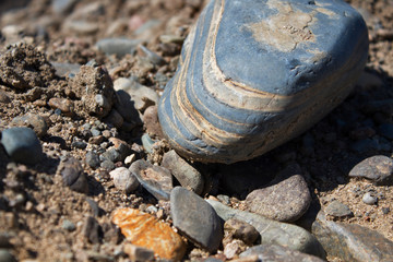 Obraz premium Smooth stone. Stones background and texture. Natural background. Selective focus.