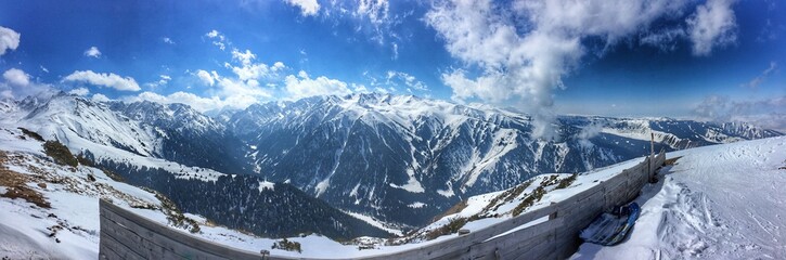 Mountains snow winter panorama