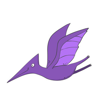 recommend clip art: dinosaur pterodactyl in comic cartoon style