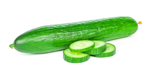Cucumber isolated on white background