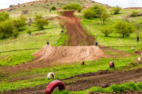 Motocross Track In Spring