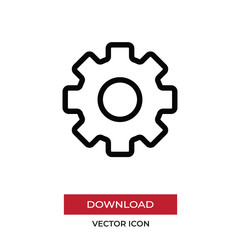 Configuration vector icon in modern style for web site and mobile app