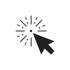 mouse cursor symbol - arrow click pointer illustration isolated