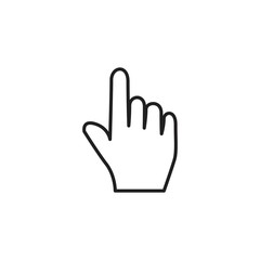 Obraz premium mouse cursor symbol - arrow click pointer illustration isolated