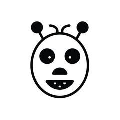 Black solid icon for oddity abnormality