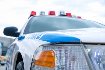 Moscow, Russia - May, 4, 2019: image of a police car