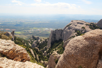 Montserrat mountain terrain, Catalunya, Spain