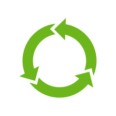Recycle icon page symbol for your web site design recycle icon logo on white background.