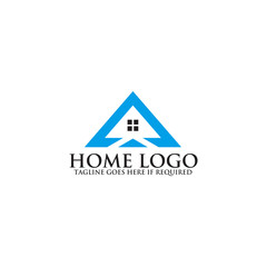 Real estate home logo design vector template