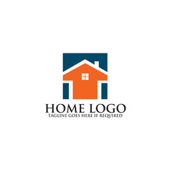 Real estate home logo design vector template