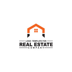 Real estate home logo design vector template