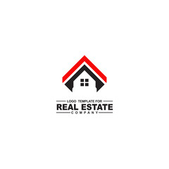 Real estate home logo design vector template