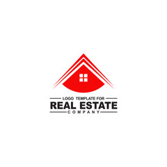 Real estate home logo design vector template