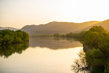 Landscape near Mures river , Romania