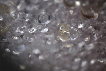 water drops on a metal surface